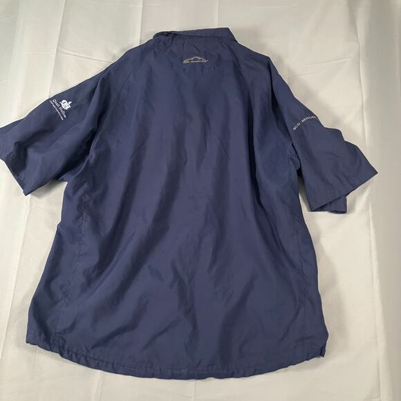 Sun Mountain Headwind Solo Golf Pullover Jacket Mens XL Blue Quail Hollow Club - Picture 2 of 11